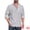 Gray, variant on DARING DIVA Men's Striped Stand Collar Long Sleeve Button Down Shirt L Red