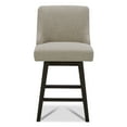 thumbnail image 2 of CHITA 26 inch Fabric Swivel Upholstered Counter Height Bar Stools with Full Back, Set of 2, Tan, 2 of 9