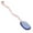 Blue, variant on BAOQIN Creative Colorful Glass Dessert Spoon Colored Colorful Clear Glass Spoons  Curved Handle Stirring Teaspoon for Home Bar Party （B）