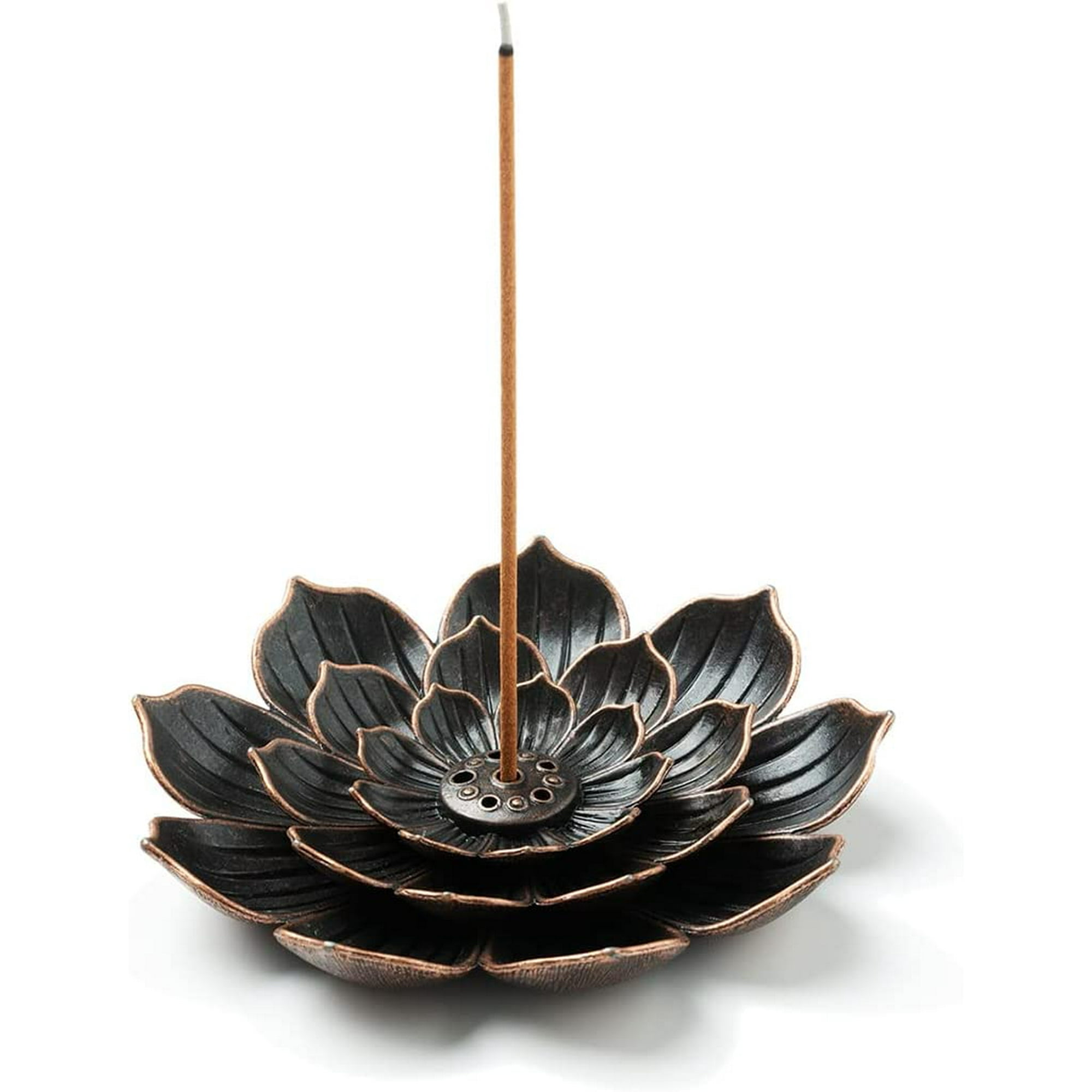 Jinsinto Incense Burner, Incense Holder for Sticks, Brass Lotus