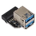 thumbnail image 2 of Adaptateur d'Interface USB, Adaptateur USB 20Pin à des Accessoires Informatiques Convertisseur USB Installation Sans Effort, 2 of 14