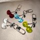 thumbnail image 4 of Glittering Cherry Key Rings Charm Unique Cherry Key Rings Charm Practical Keychain Pendant Bag Hangings Decoration Transparent, 4 of 5