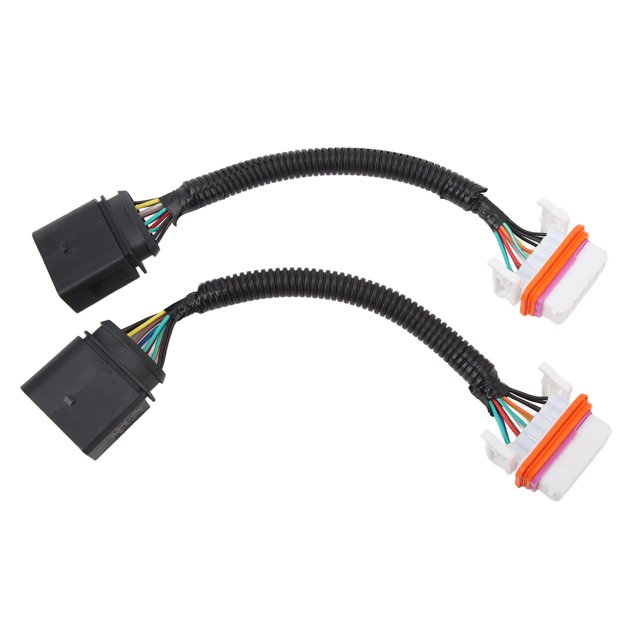 Adaptador de arnés de cableado de faros delanteros de 2 piezas 7L6 971 071 A Conector de arnés de cableado de faros HID para automóvil