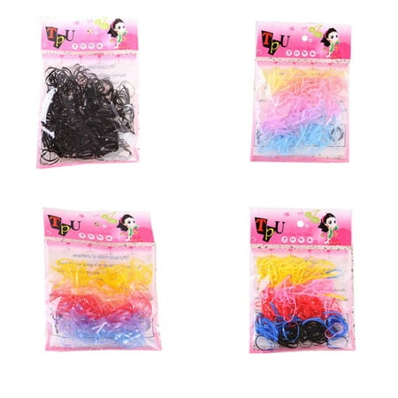 Color Elastic Hair Bands, 880pcs Multi Color Hair Holder Hair Tie Elastic Rubber Bands for Baby