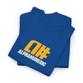 thumbnail image 3 of alphanumeric skateboards a# 1998 Vintage Logo Yellow Classic Skate TShirt Print - Royal / 4XL, 3 of 5