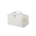 thumbnail image 1 of Bolsa de maquillaje EACHY Travel de gran capacidad, impermeable, color blanco, 1 of 7