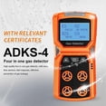 thumbnail image 2 of Multi Gas Detector Gas Meter O2 H2S CO LEL 4 in 1 Oxygen Hydrogen Sulfide Carbon Monoxide Combustibl, 2 of 5