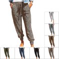 thumbnail image 4 of Pantalones De Mujer Con Cordón,Pantalones De Mujer Pantalones De Mujer Con Estampado De Leopardo Pantalones Casuales De Mujer Aspecto Llamativo, 4 of 6