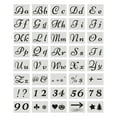thumbnail image 1 of 40pcs Set English Letter Stencils for Painting Mould Alphabet Signs Calligraphy Font Upper Lowercase Letters Reusable, 1 of 6