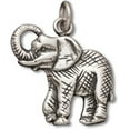 thumbnail image 1 of Sterling Silver 30" 1.2mm Box Chain Standing Elephant Pendant Necklace, 1 of 2