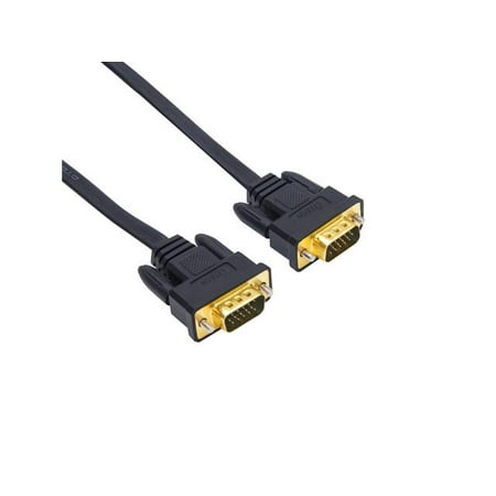 Dtech VGA Flat Connection Cable for Computer Monitor (300cm)