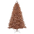 thumbnail image 1 of National Tree Company 7' Full Flocked Prelit Christmas Tree, Rose Gold, 1 of 7