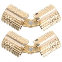 WORGEOUS 2pcs Concealed Hinges for Cabinet Doors Jewelry Boxes Hidden Brass Barrel Hinges Furniture Hinges Jewelry Boxes Hinges