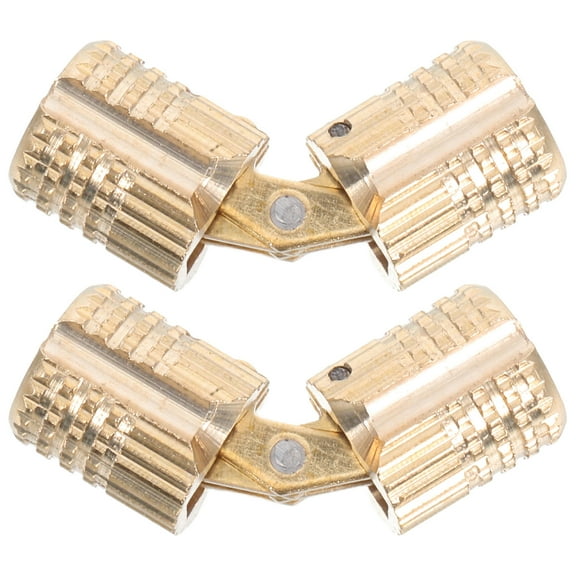 WORGEOUS 2pcs Concealed Hinges for Cabinet Doors Jewelry Boxes Hidden Brass Barrel Hinges Furniture Hinges Jewelry Boxes Hinges