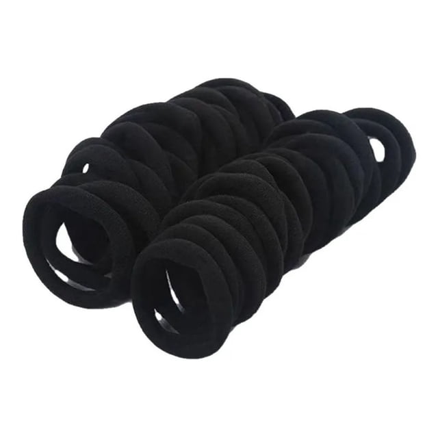 Banda elástica para el cabello lazos para el cabello negros clásicos para oficinas ANGGREK AL4553