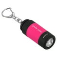 thumbnail image 1 of Uxcell 2.1" Mini Linterna LED Recargable de Llavero Carga USB Rosa Brillante, 1 of 6