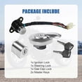 thumbnail image 3 of New Ignition Switch Fuel Gas Cap Helmet Seat Lock Key Set Replacement for Honda, 3 of 5