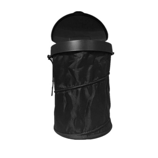 Yeacher Car Garbage Can Dustbin Auto Trashes Can Folding Storage Organizer Large Capacity with Lid