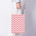thumbnail image 3 of Party Packaging Clothing Bag, 25Pcs Small Wave Shape Kraft Paper Gift Bags with Handles Bags Recyclable Tote Bag(Red), 3 of 8