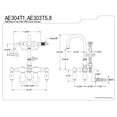 thumbnail image 5 of Kingston Brass AE303T8 Tub Faucet AE303T8, 5 of 5