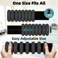 thumbnail image 2 of LTECARP Adjustable Wearable Wrist & Ankle Weights for Women and Men - Leg & Arm Bands, Silicone Weighted Bracelets for Pilates, Yoga, Walking, Dance, Barre, Gym(2LBS, Dark Gray), 2 of 7