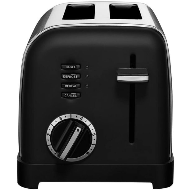 Cuisinart CPT160MB 2Slice Wide Slot Toaster Matte Black Walmart