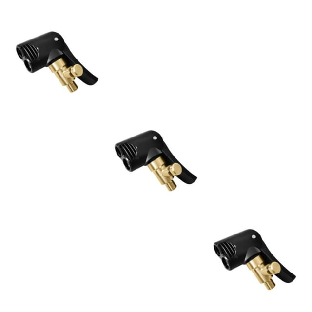 xinxixnxx Car Air Pump Threaded Nozzle Two In One Inflation Clamp And Materials Are Sturdy And Durable Copper Car Valve Lever Plug as shown 3Set