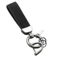 thumbnail image 3 of 4 Llaveros De Cuero De PU Con Clip Para Mochila, Bolso, Bolso De Mano, Color Negro, 3 of 8