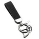 thumbnail image 2 of Llavero de coche con correa resistente al desgaste, universal, de aleación de zinc, decorativo, moderno. negro, 2 of 9