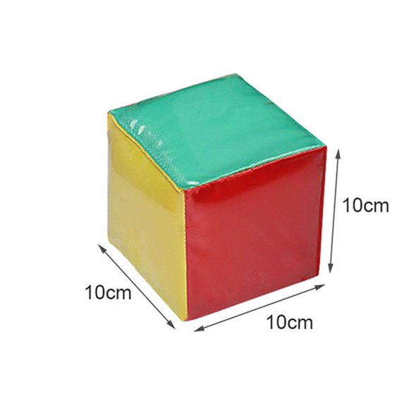 Langgg Cubes de Jeu de dés 10cm avec Poches Transparentes Cubes d'Apprentissage Personnalisables