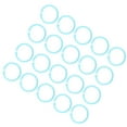 thumbnail image 3 of Plastic Binder Ring Cards Flexible Documents Buckle Book Rings Loose Leaf Single Rings, 3 of 7
