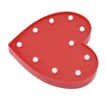 thumbnail image 1 of 10 LEDs Love Shaped Night Light, Battery Powered With Hook Holes, Multipurpose For Kids Room, Desktop Decor, 1 of 8