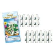 Club Pack of 36 White Springtime Tabletop Picket Fence Decorations 24'
