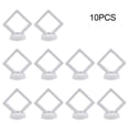 thumbnail image 1 of Bgsha 5/10PCS 3D Floating Frame Holder Stand Box Clear Jewelry Ring Coin Display Case, 1 of 9
