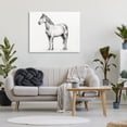 thumbnail image 3 of Stupell Industries Rustic Lodge Horse In Charcoal Canvas Art, 40 x 30, by Leah Noel Art, 3 of 8