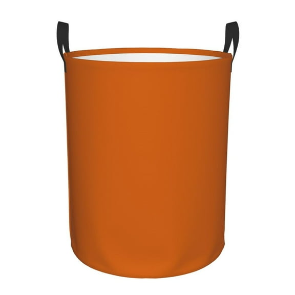 Large Laundry Basket with Handles - dark-orange Kids Baby Dirty Clothes Laundry Hamper for Bedroom Aesthetic