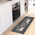 thumbnail image 6 of Elegant Flowers Leaves Happy Mothers Day Plush Carpet Non Slip Runner Rug Absorbent Bath Mat 39" x 20", 6 of 8