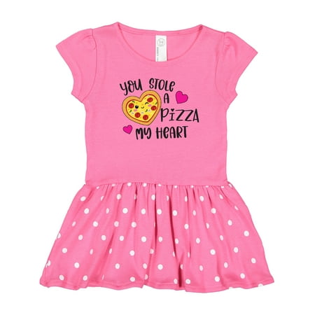 

Inktastic Valentine s Day You Stole a Pizza of My Heart Gift Toddler Girl Dress