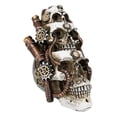 thumbnail image 2 of Steampunk Geared Trio Skulls Smoke Waterfall Backflow Incense Cone Tower Burner, 2 of 9