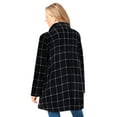 thumbnail image 2 of Woman Within Plus Size Petite Fleece Swing Funnel-Neck Coat, 2 of 3