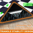 thumbnail image 6 of Rug Grippers, 12-Pcs Non Slip Tape Reusable Washable Carpet Hardwood Floor Area Rugs Tile Pad Grippers Keep Corners Flat, 6 of 7