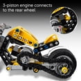 thumbnail image 6 of LEGO Technic Yellow Motorcycle Toy - Building Toy for Boys & Girls, Ages 7+ - Model Kit with Detailed Features - Bedroom Decor for Kids - Gift for Birthdays - 42225, 6 of 8