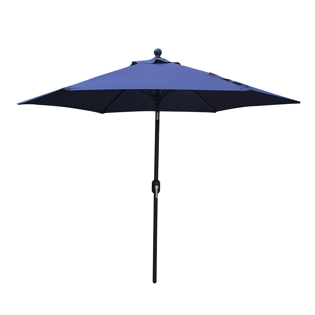 Hommoo 9' Outdoor Patio Umbrella, Navy Blue