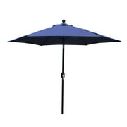 Hommoo 9' Outdoor Patio Umbrella, Navy Blue