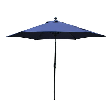 Hommoo 9' Outdoor Patio Umbrella, Navy Blue