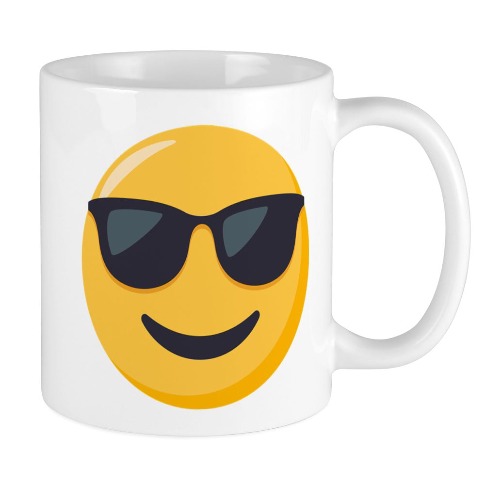 CafePress - Sunglasses Emoji - Unique Coffee Mug, Coffee Cup CafePress ...