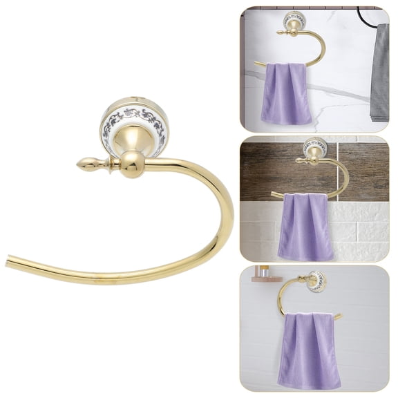 FOMIYES Bathroom Towel Hanger Assorted Color Stainless Steel Wall Mounted Hook