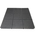 thumbnail image 6 of Envelor Home and Garden Durable Anti-Fatigue Interlocking Commercial Rubber Floor Mat Ultra Thick Black Gym Flooring Tiles Exercise Entrance Entryway Outside Doormat 36 x 36 Inches (4 Pack), 6 of 6