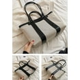 thumbnail image 4 of PIKADINGNIS Women Girls Fashion Canvas Tote Handbag Vintage Hobo Shoulder Bag Purse Leather Strap, 4 of 5