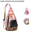 thumbnail image 2 of Kawaii Mushroom Sling Backpack – Aesthetic Trippy Crossbody Bag with Neon Forest Fungi Print – Multipurpose Shoulder Pack for Students and Travelers, 2 of 4